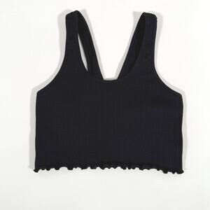 Spiritual Gangster Ribbed Sports Bra Black XS/S | Cropped Yoga Activewear